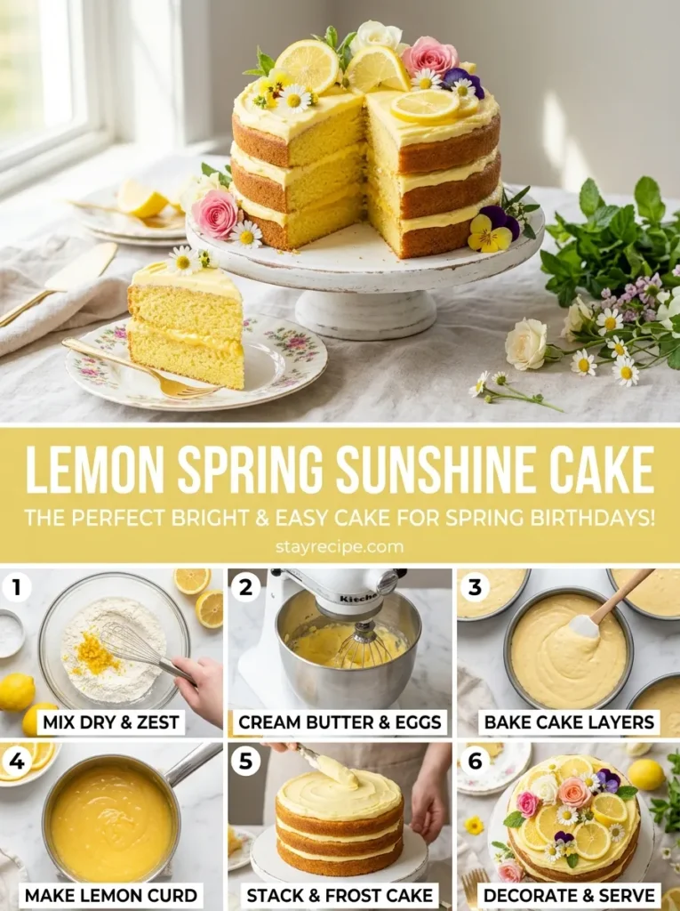 9  Lemon Spring Sunshine Cake