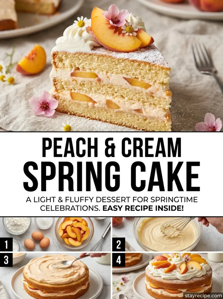 9 Peach Cream Spring Cake
