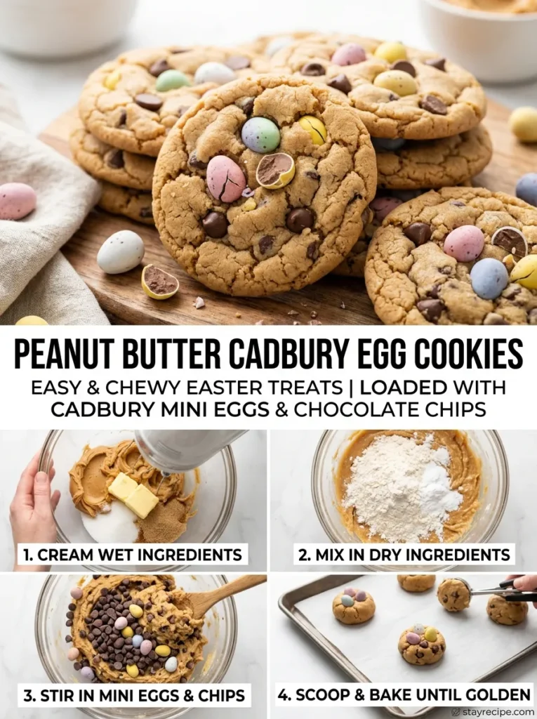 9  Peanut Butter Cadbury Egg Cookies