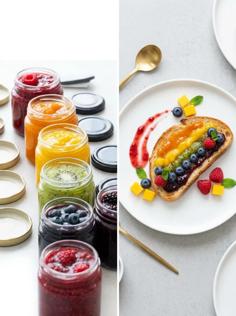 Aesthetic Rainbow Fruit Spread Mukbang