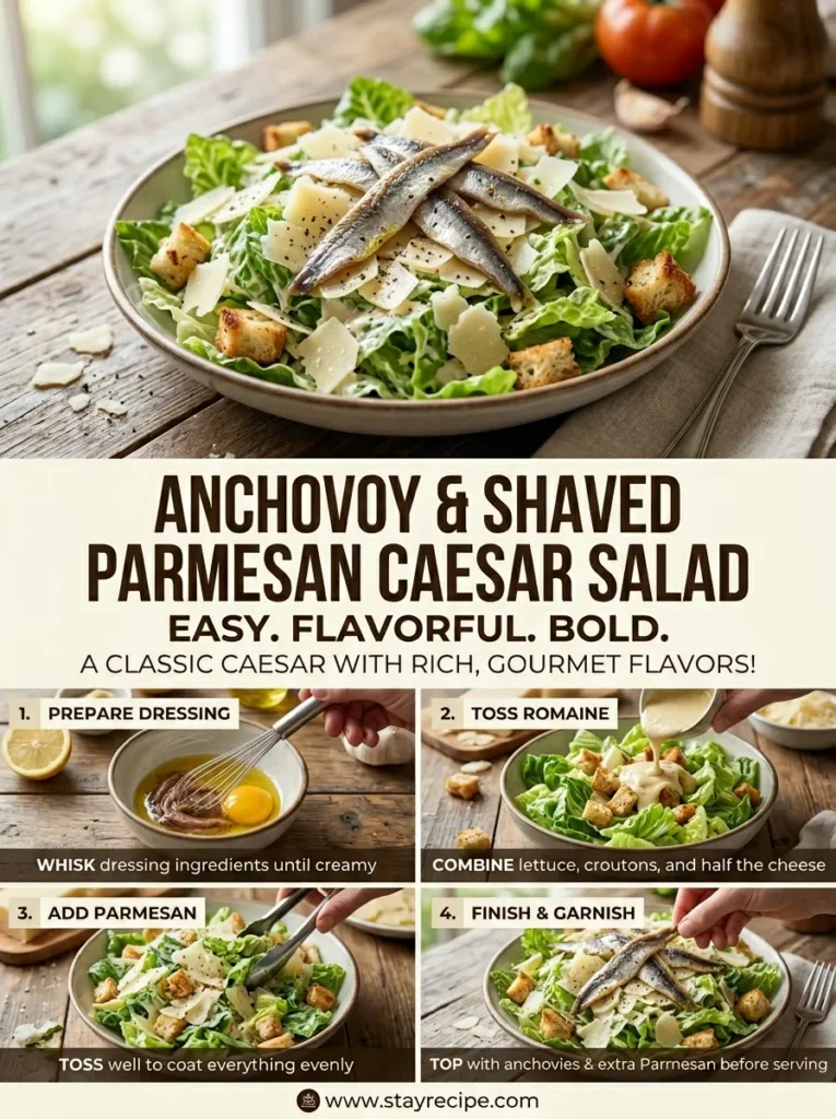 Anchovy Shaved Parmesan Caesar