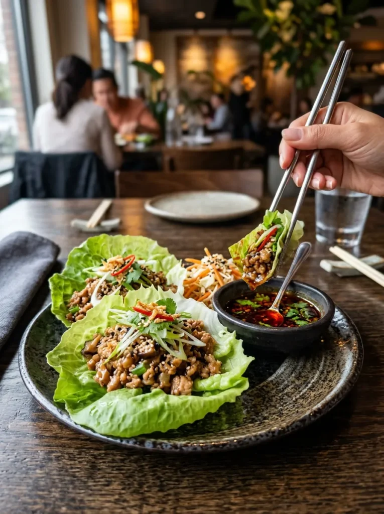 Asian Style Turkey Lettuce Wraps