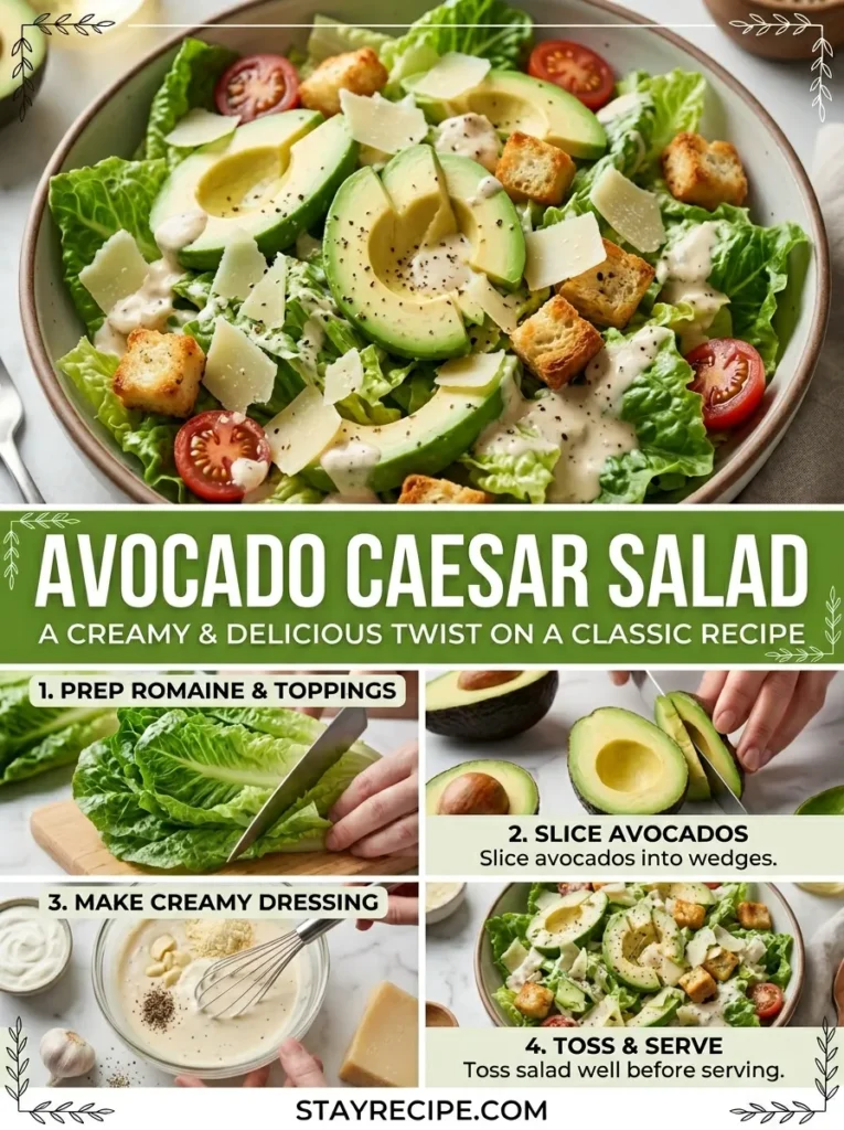 Avocado Caesar Salad