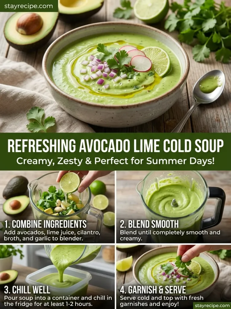 Avocado Lime Cold Soup