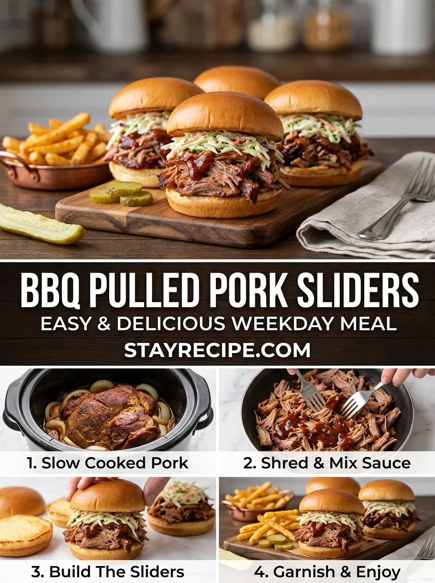 Bbq Pulled Pork Sliders Meals Summer Crockpot Meals