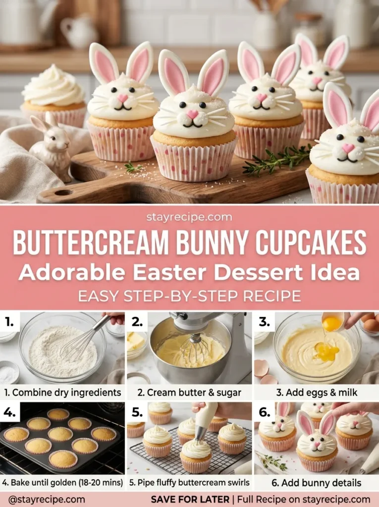 Buttercream Bunny Cupcakes
