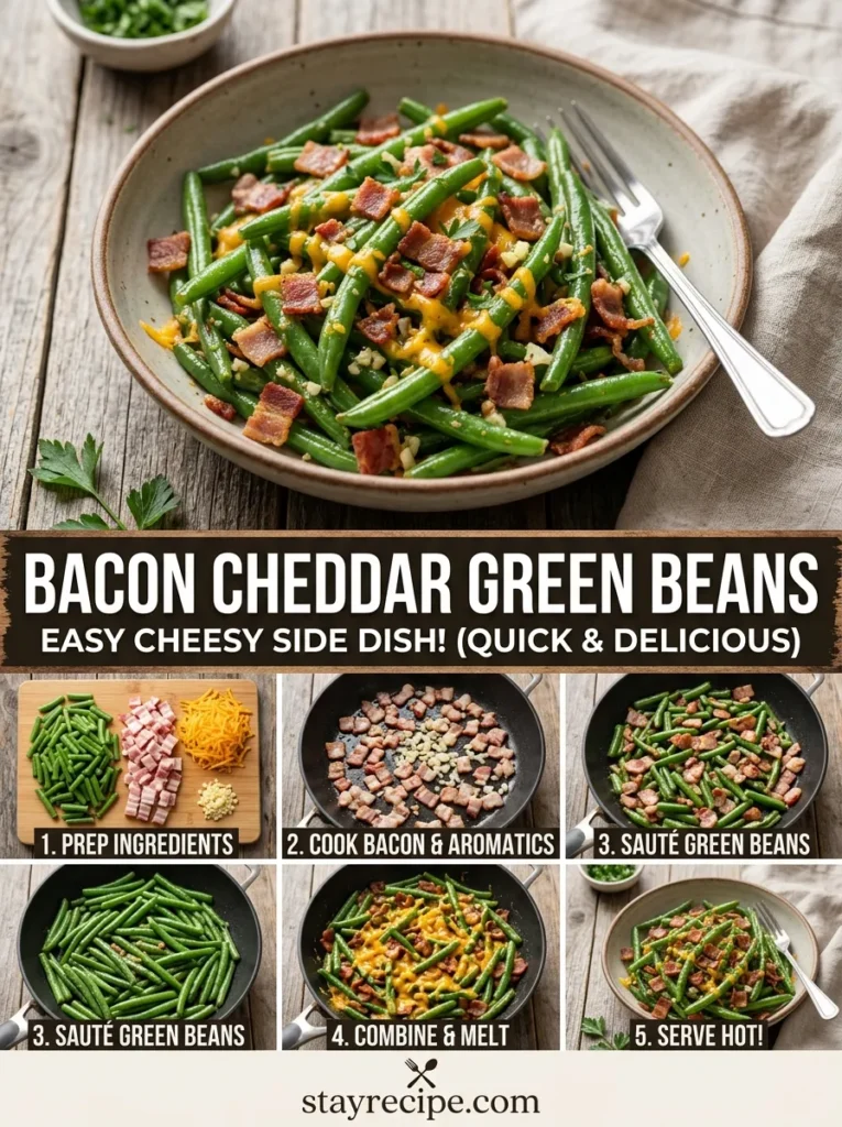 Bacon Cheddar Green Beans Green Bean Casserole