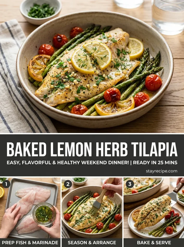 Baked Lemon Herb Tilapia