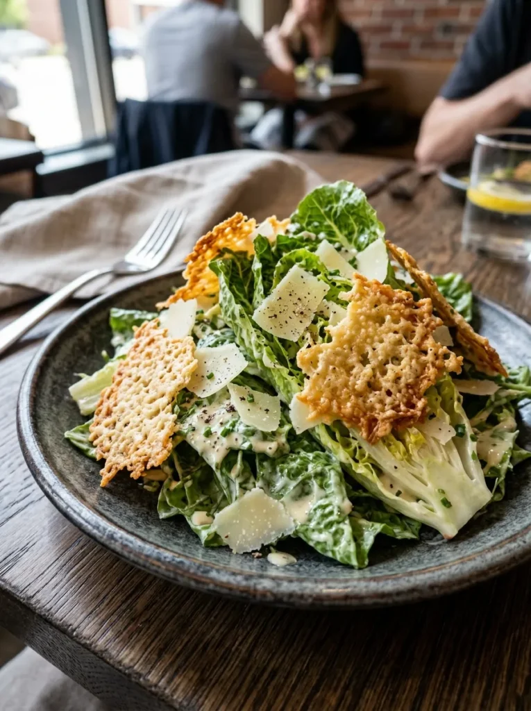 Baked Parmesan Crisp Caesar Grain Free