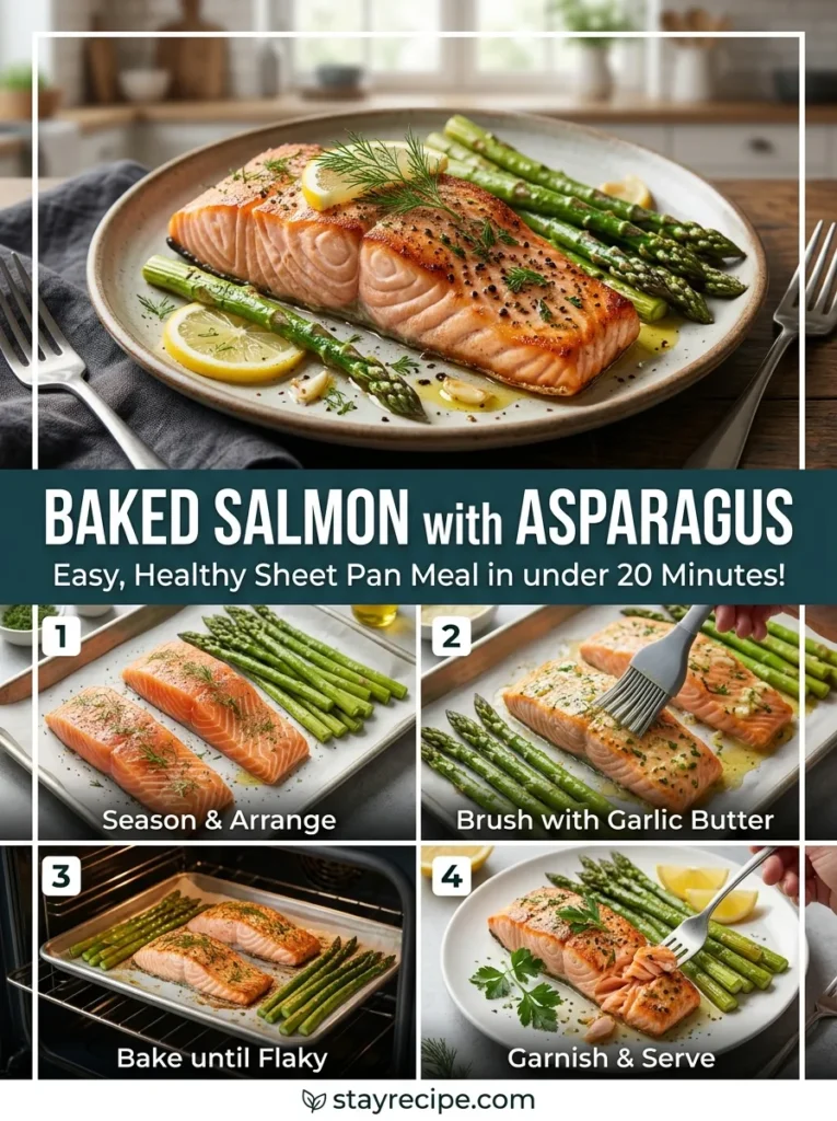 Baked Salmon With Asparagus Summer Recipes Dinner