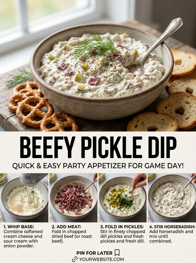 Beefy Pickle Dipbeefy Pickle Dip