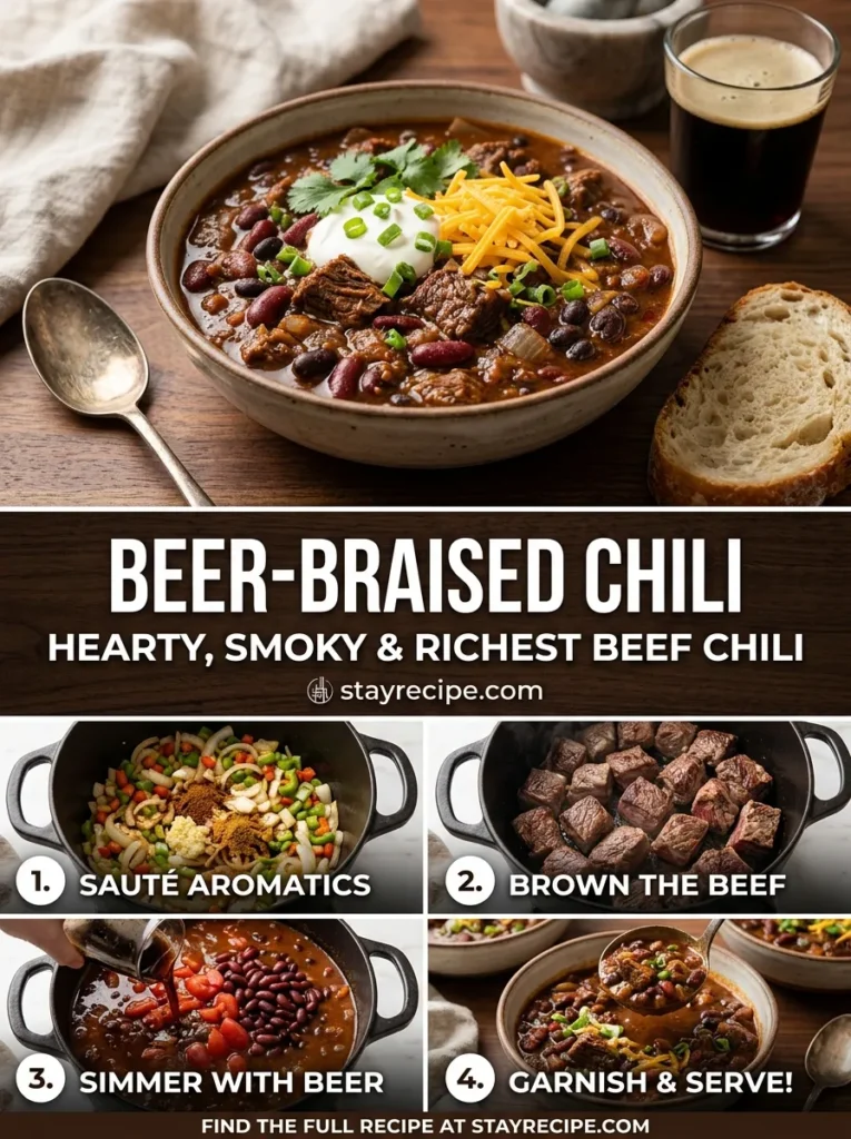 Beer Braised Chili Recipe Recipe