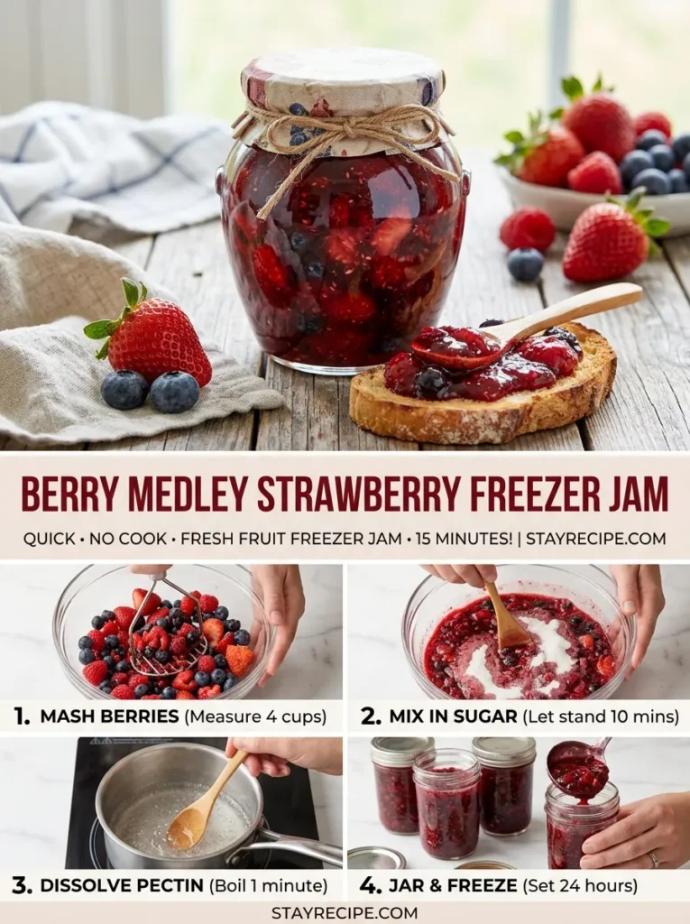 Berry Medley Strawberry Freezer Jam Jam