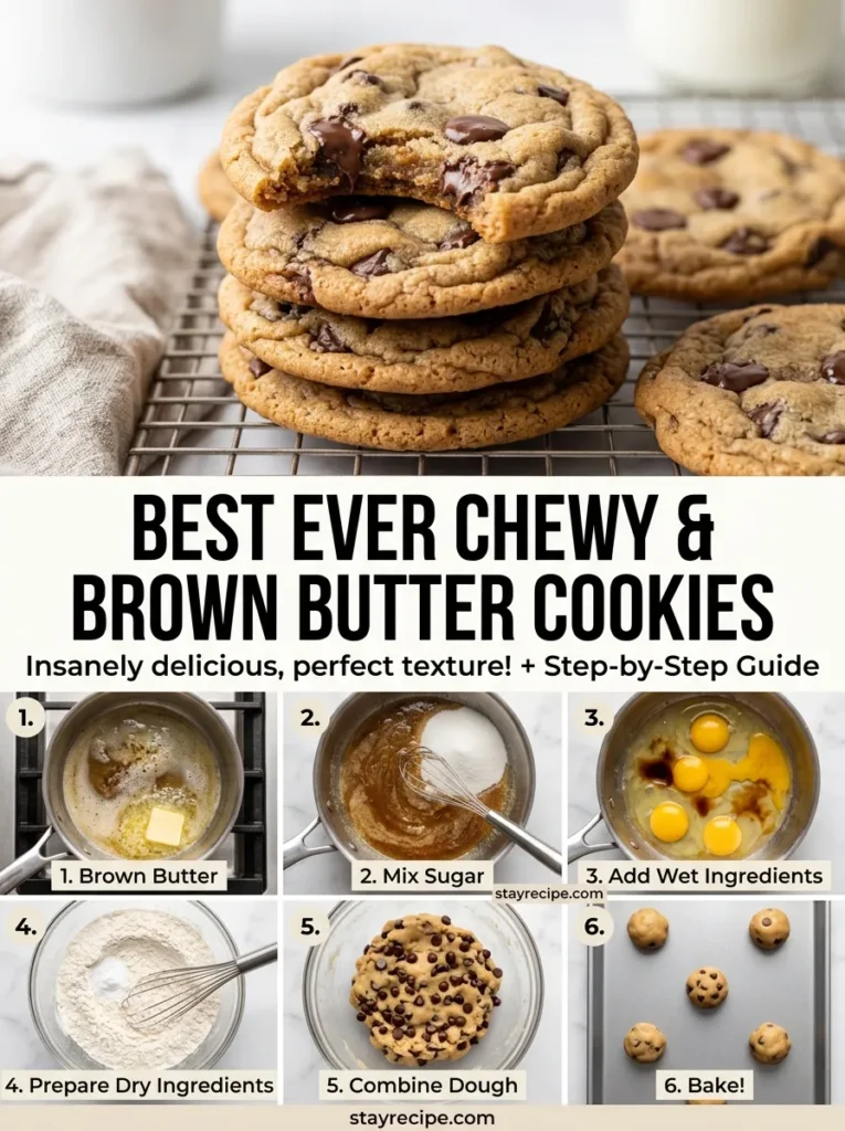 Best Ever Chewy Brown Butter Cookies