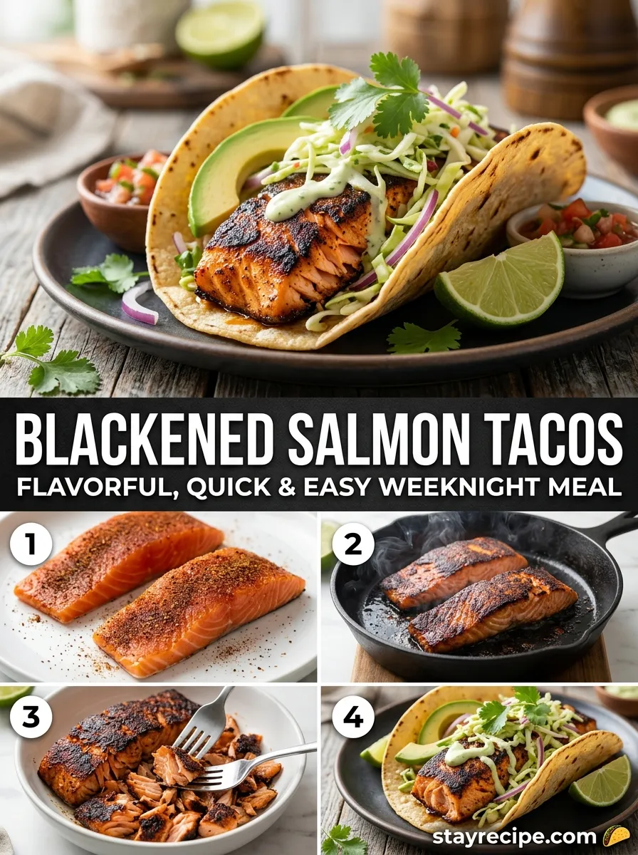 Blackened Salmon Tacos Summer Grilling Recipes