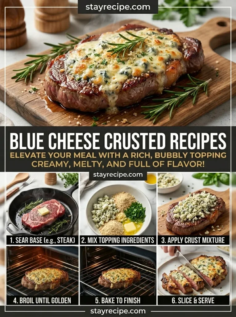 Blue Cheese Crusted Food Recipes