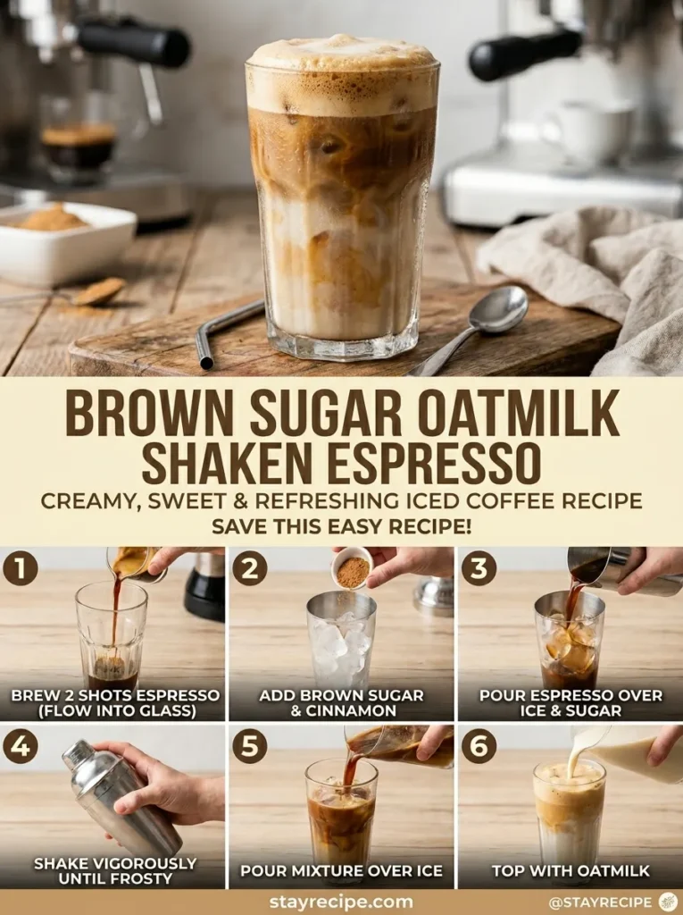 Brown Sugar Oatmilk Shaken Espresso Drinks