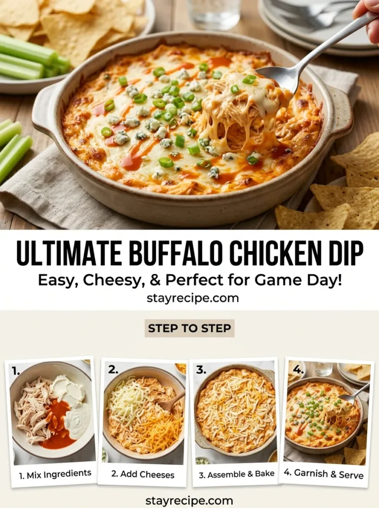 Buffalo Chicken Dip With Mozzarella