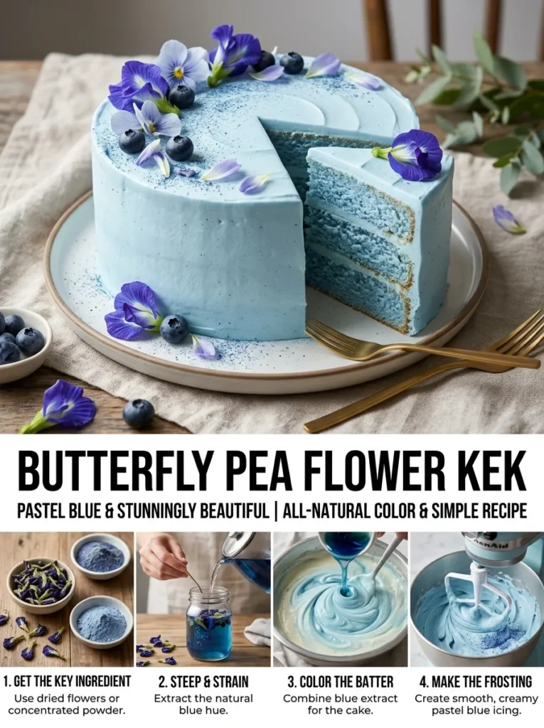 Butterfly Pea Flower Pastel Bluebutterfly Pea Flower Pastel Blue