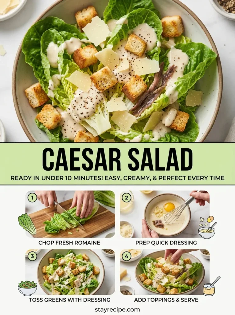 Caesar Salad Under 10 Minutes