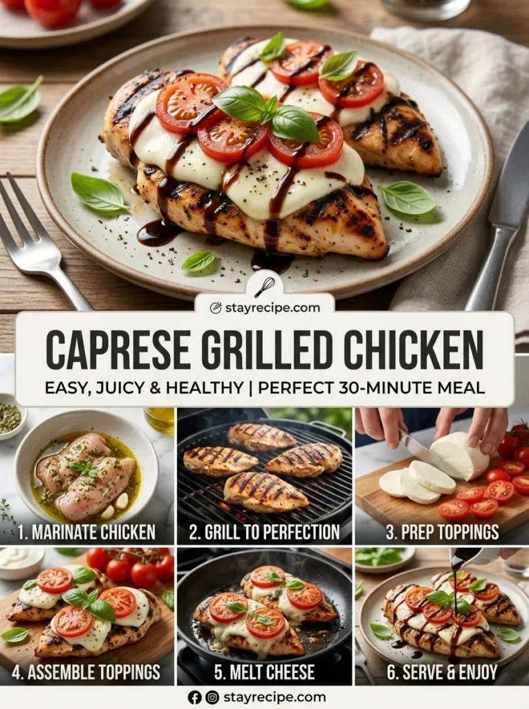 Caprese Grilled Chicken Chicken