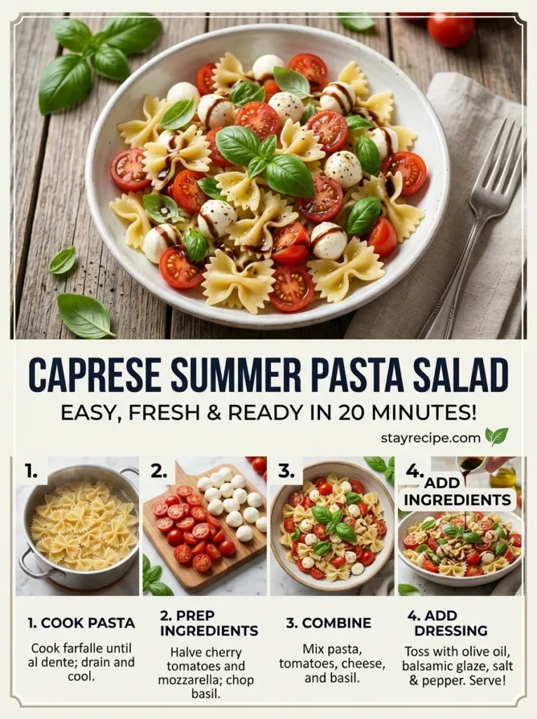 Caprese Summer Pasta Salad