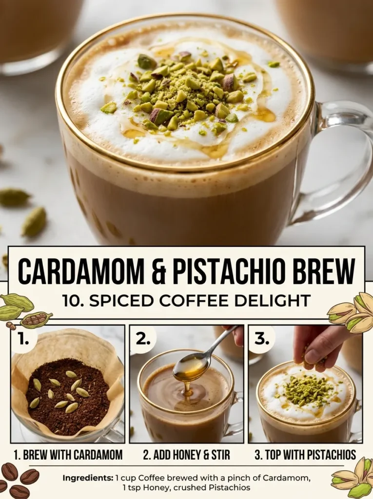 Cardamom Pistachio Brewcardamom Pistachio Brew