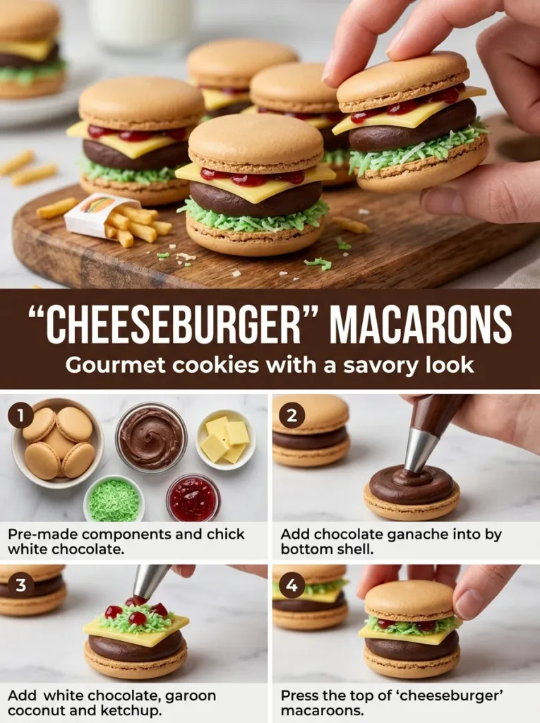 Cheeseburger Macarons