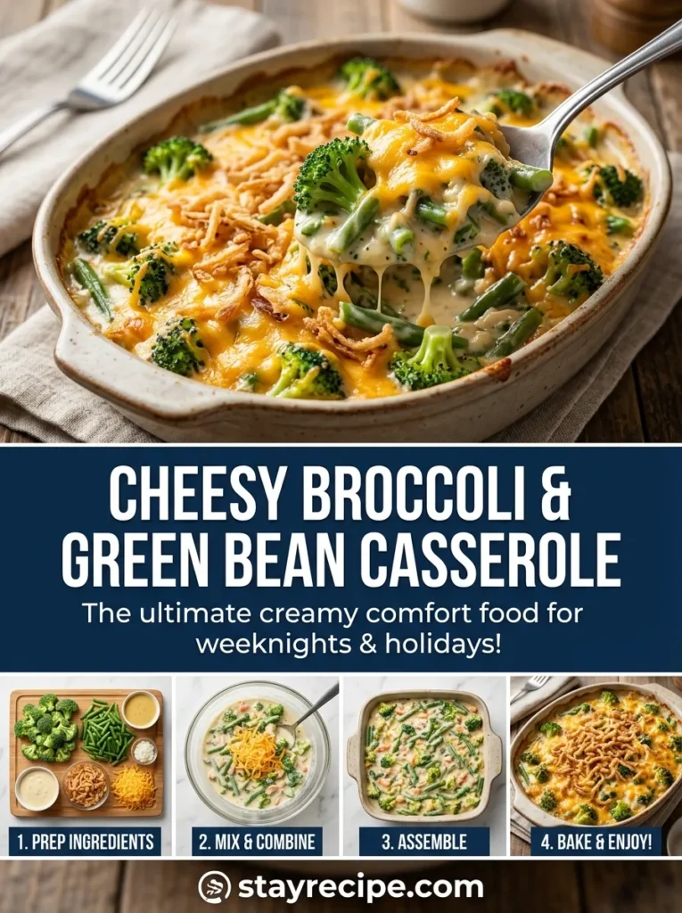 Cheesy Broccoli Green Bean Casserole Green Bean Casserole