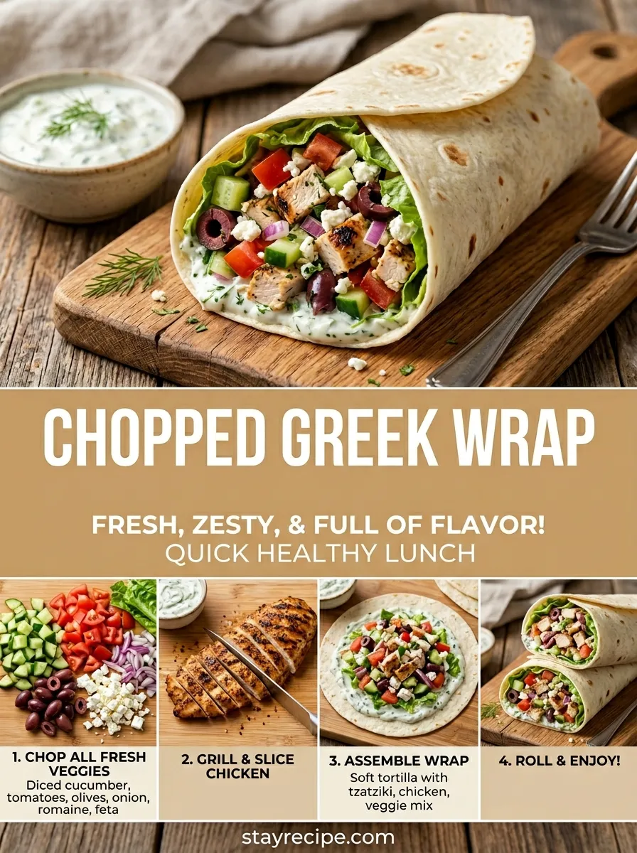 Chopped Greek Wrap Summer Meals
