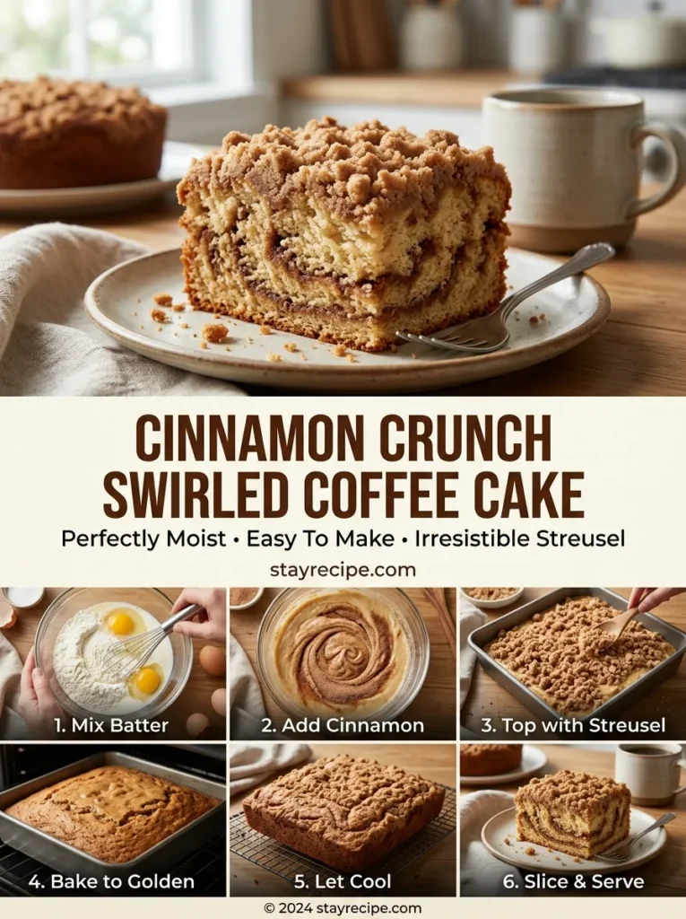 Cinnamon Crunch Swirled Coffee Cake