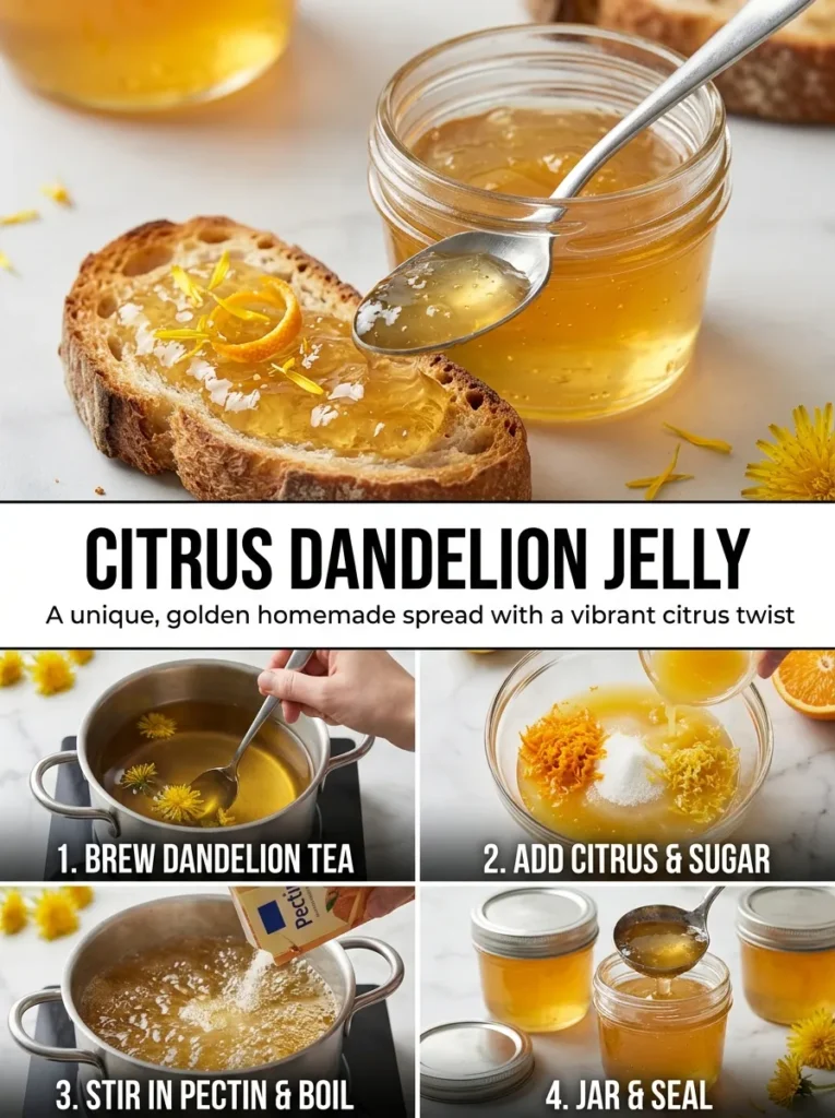 Citrus Dandelion Jelly