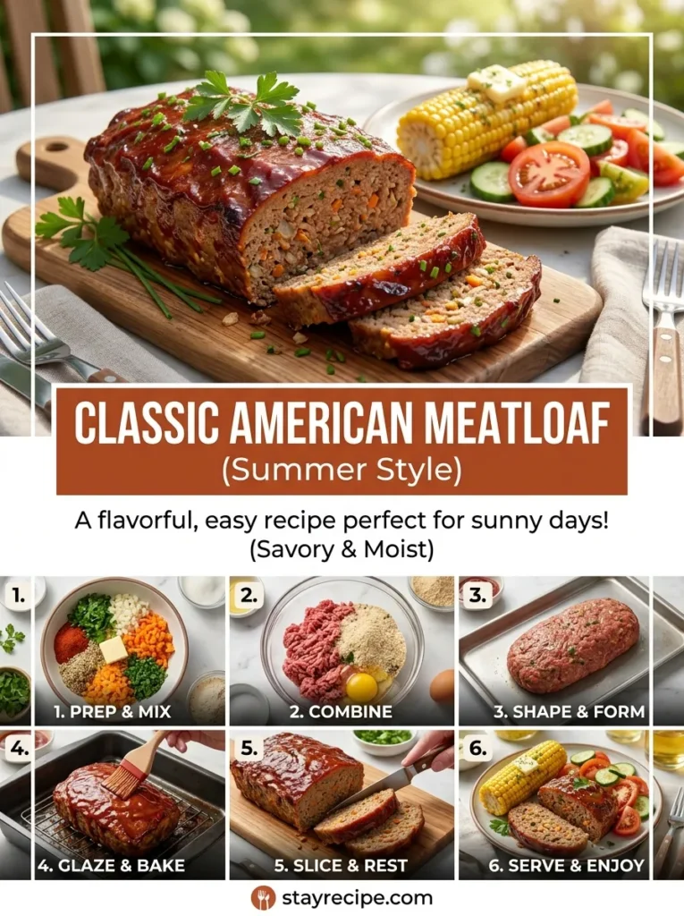Classic American Meatloaf Easy Summer Dinner