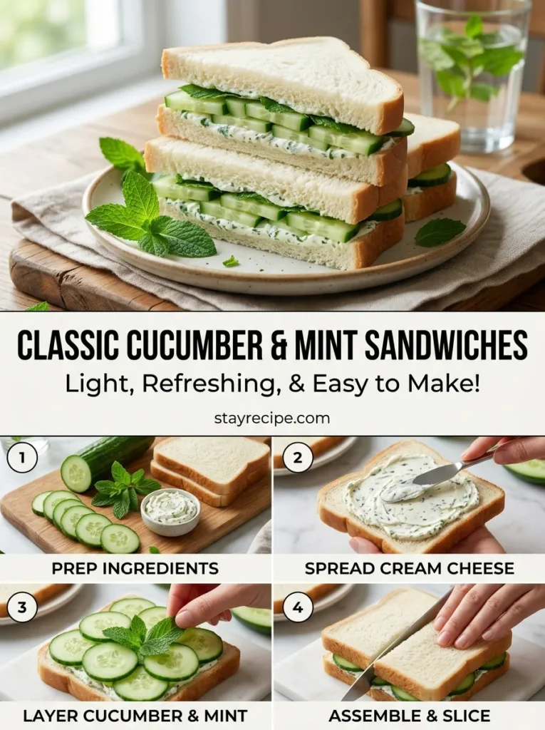 Classic Cucumber Mint Sandwiches