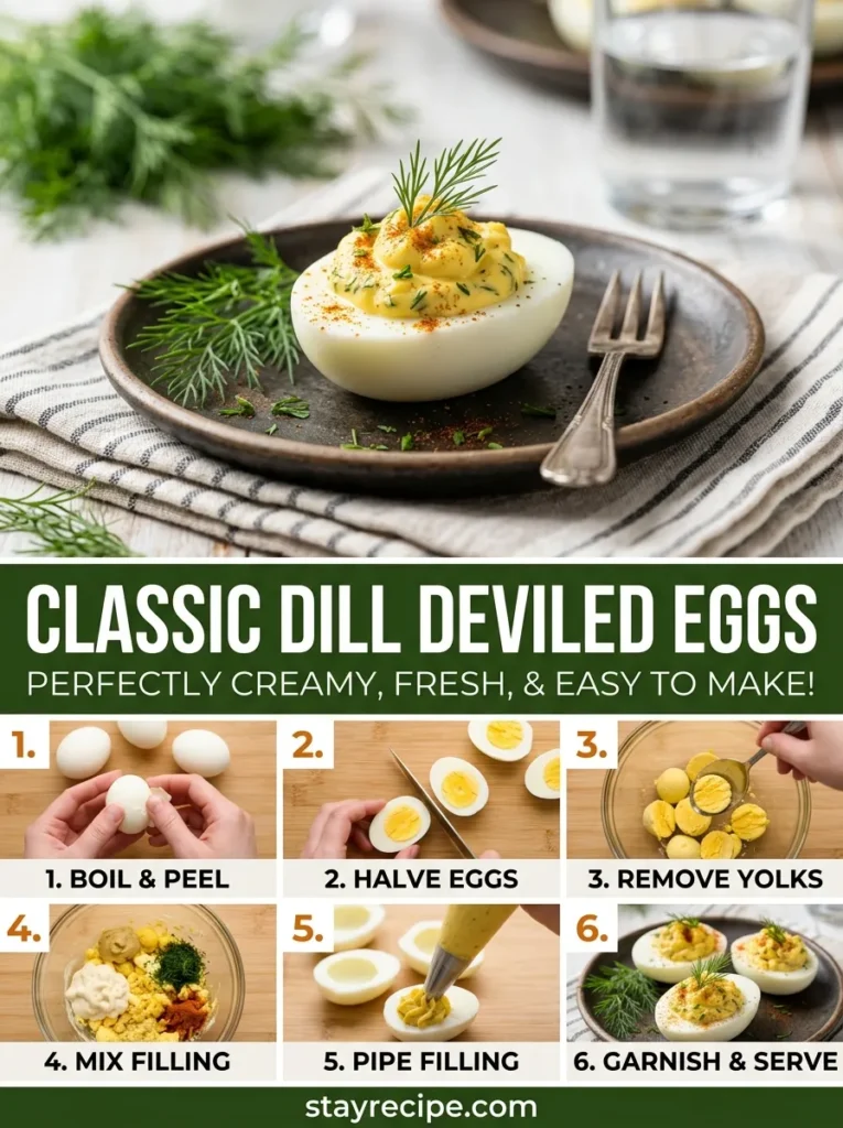 Classic Dill Deviled Eggs