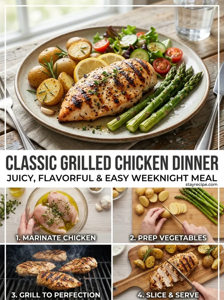 Classic Grilled Chicken Dinner Easy Summer Dinner