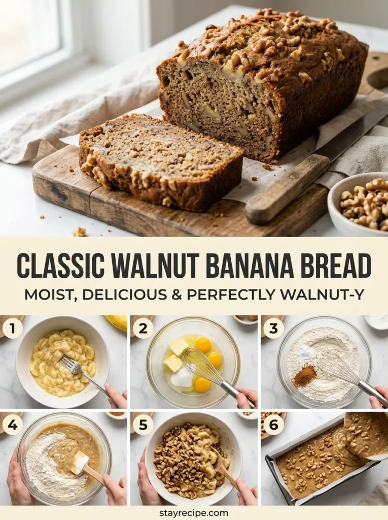 Classic Walnut Banana Bread