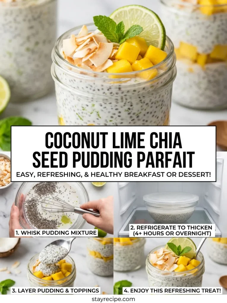 Coconut Lime Chia Seed Pudding Parfait Healthy Summer Recipes