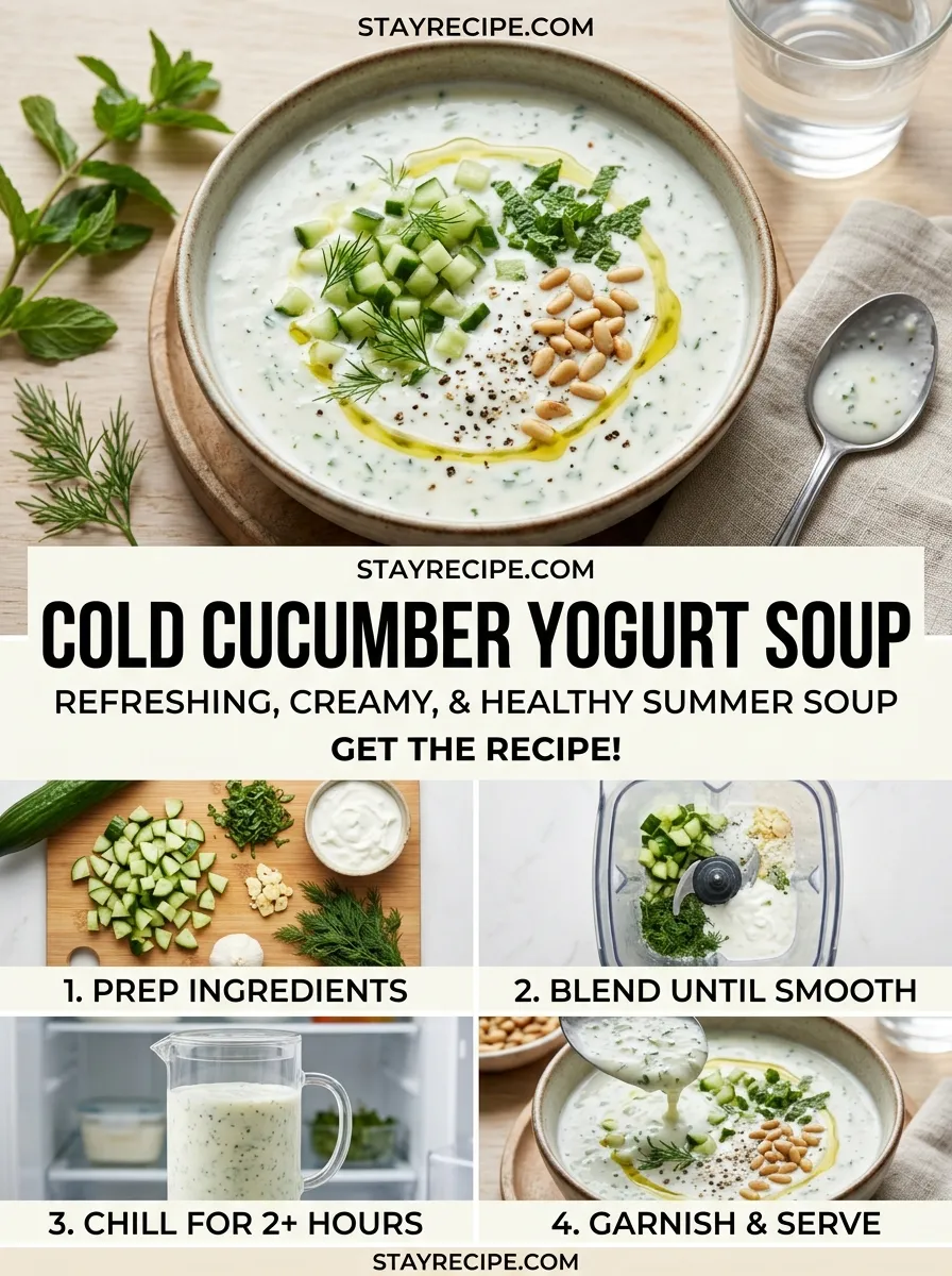 Cold Cucumber Yogurt Soup Summer Soup