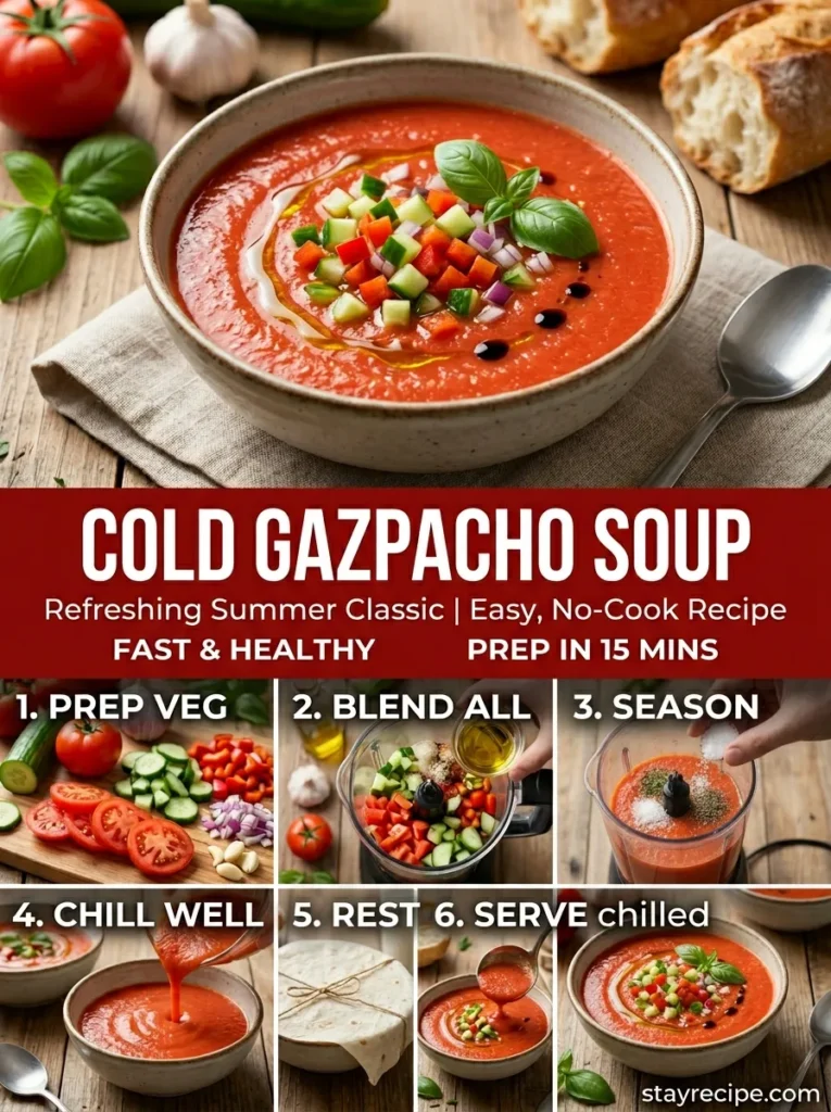 Cold Gazpacho Soup Hot Weather Dinner Ideas