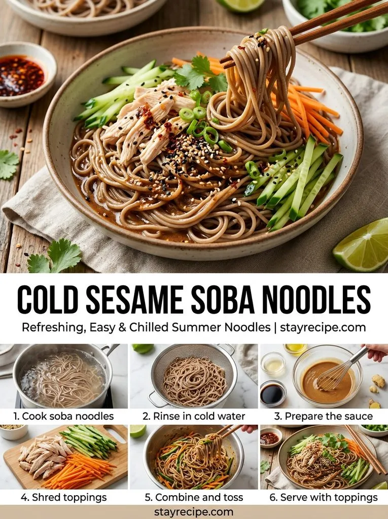 Cold Sesame Soba Noodles Noodles