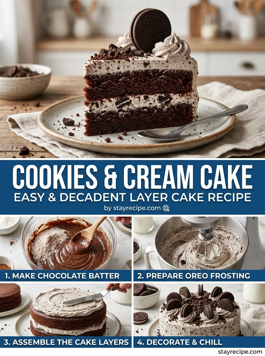 Cookies Cream Cake Birthday Cake