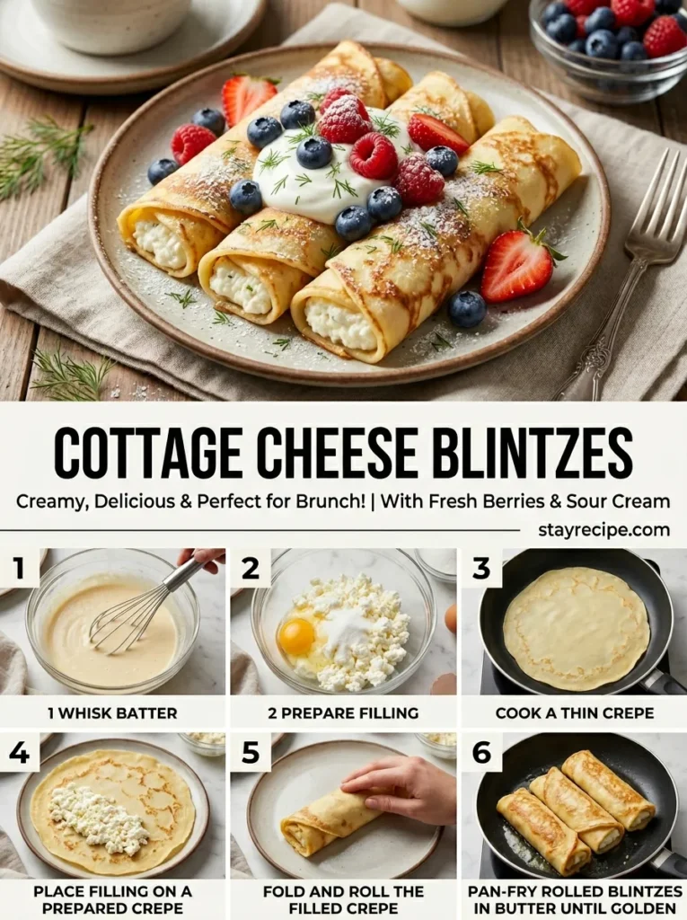 Cottage Cheese Blintzes