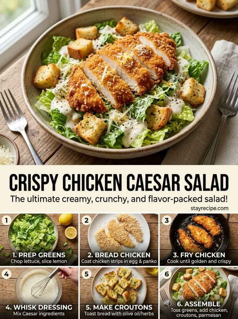 Crispy Chicken Caesar Salad