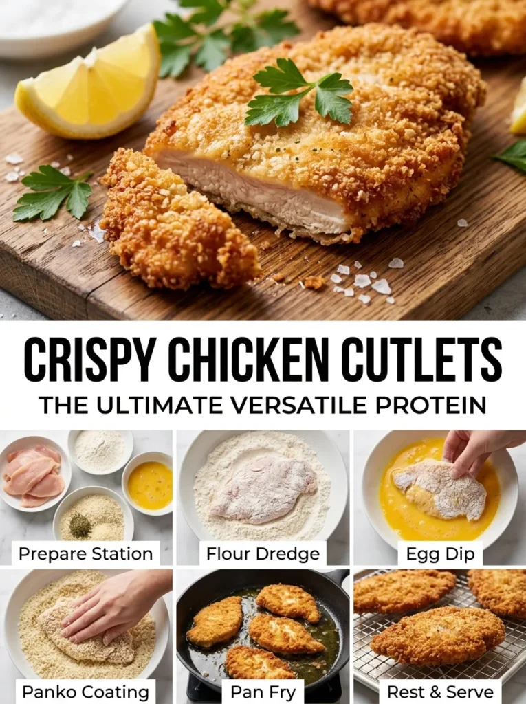 Crispy Chicken Cutlets