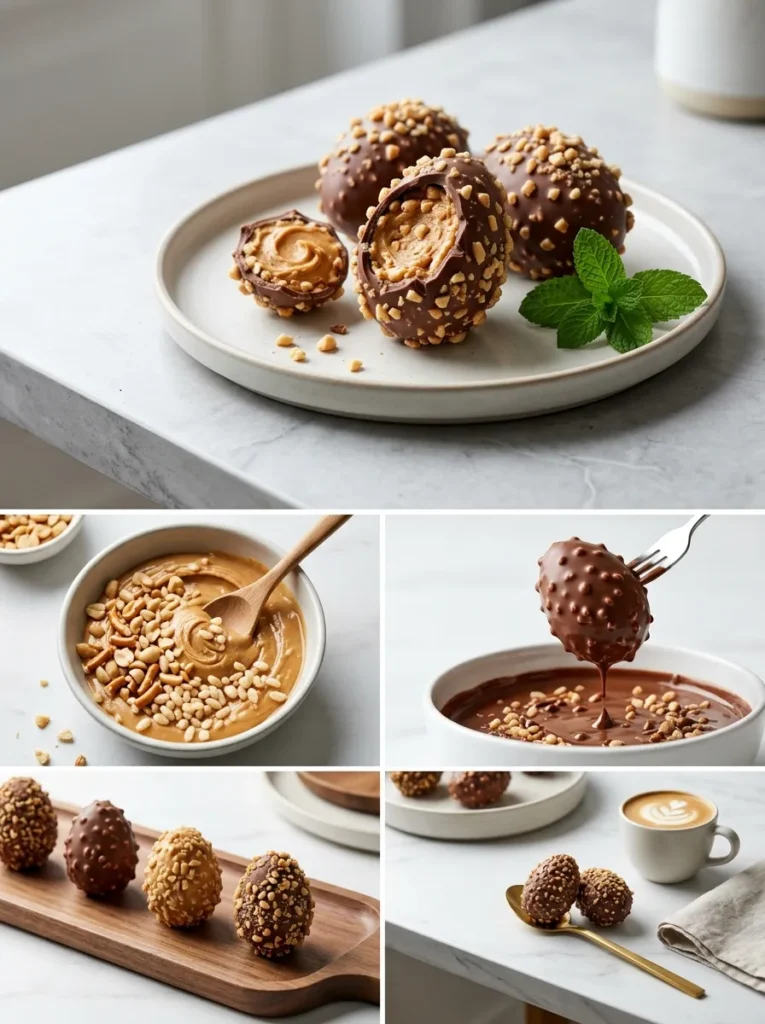 Crunchy Reeses Style Texture Eggs