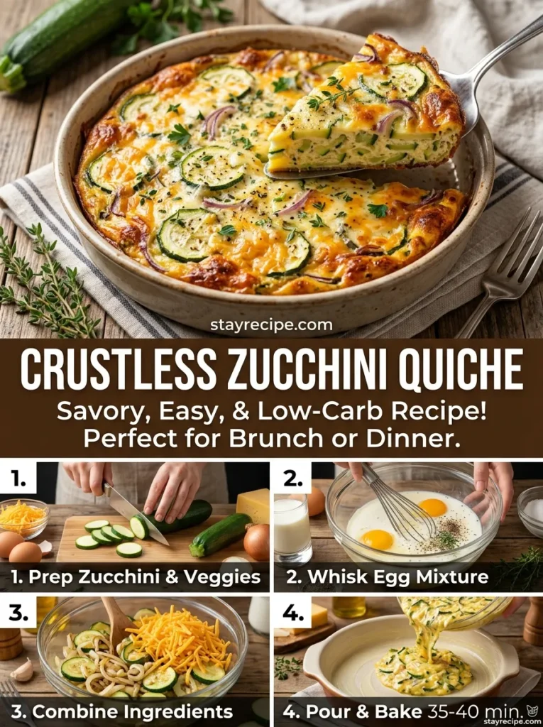 Crustless Zucchini Quiche