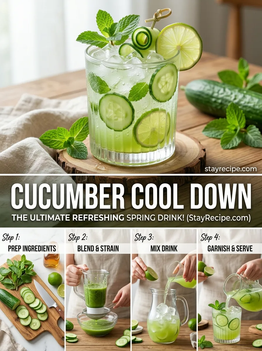 Cucumber Cool Down Spring Drinks Drinks