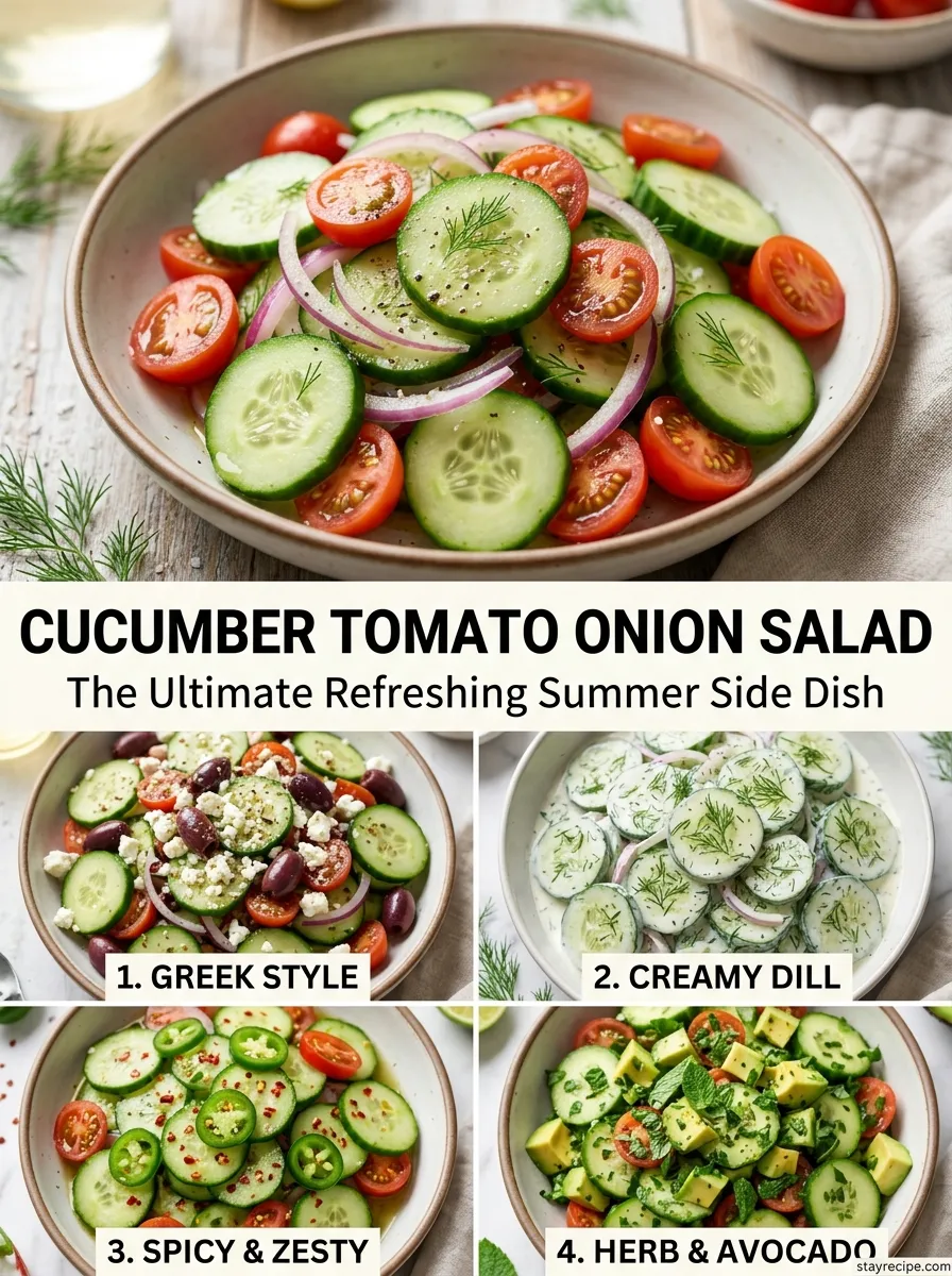 Cucumber Tomato Onion Salad