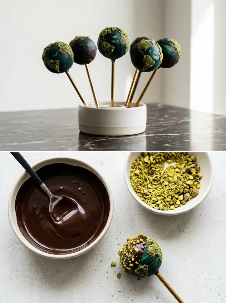 Dark Chocolate Pistachio Earth Pops